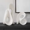 Silent Wave White Sculptures Set/2, Figurines & Statue by Uttermost, 8.75" width x 15" height x 7.5" depth thumbnail 3