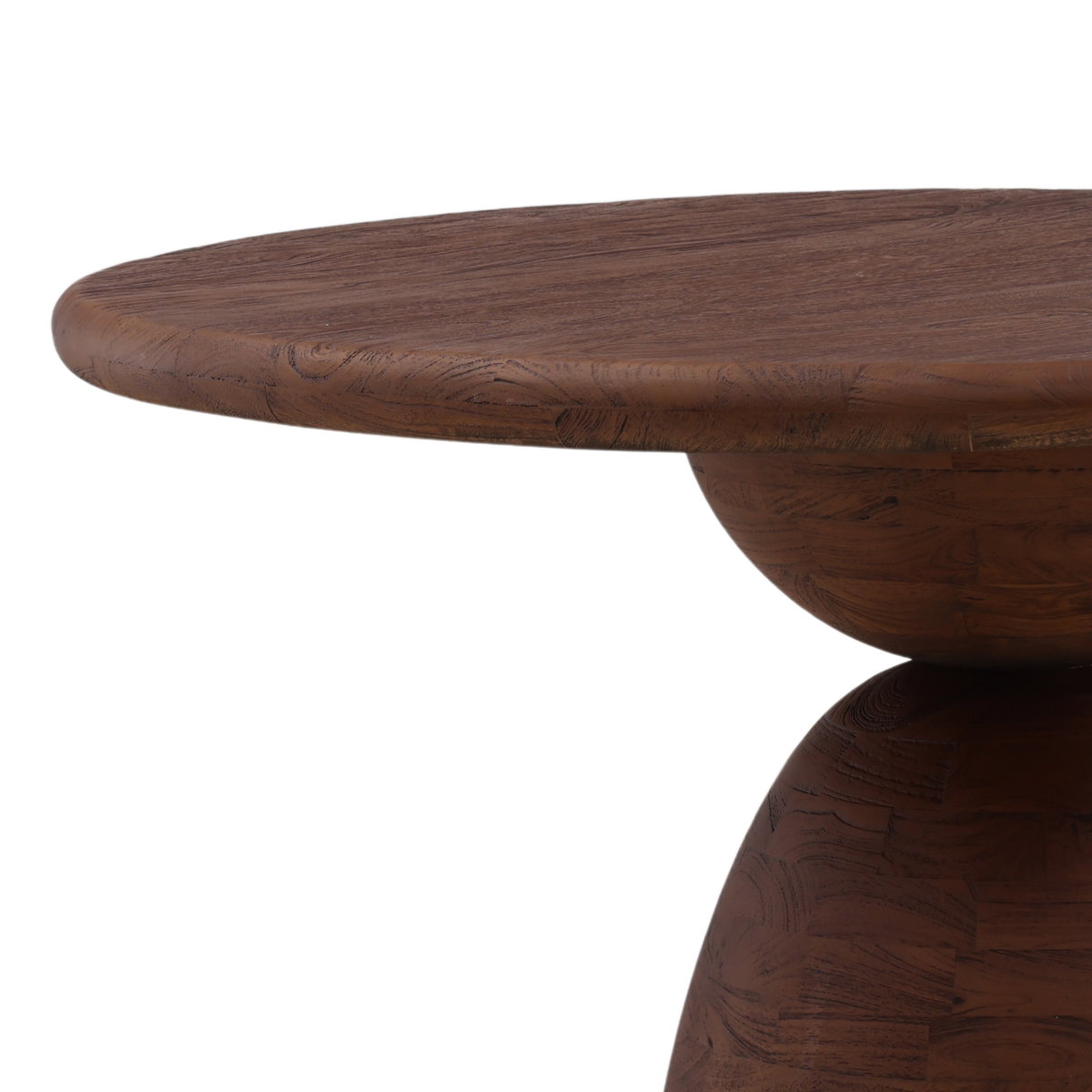 Amberlyn Dining Table Brown 48', by Dovetail, 48" width x 30" height x 48" depth View 3