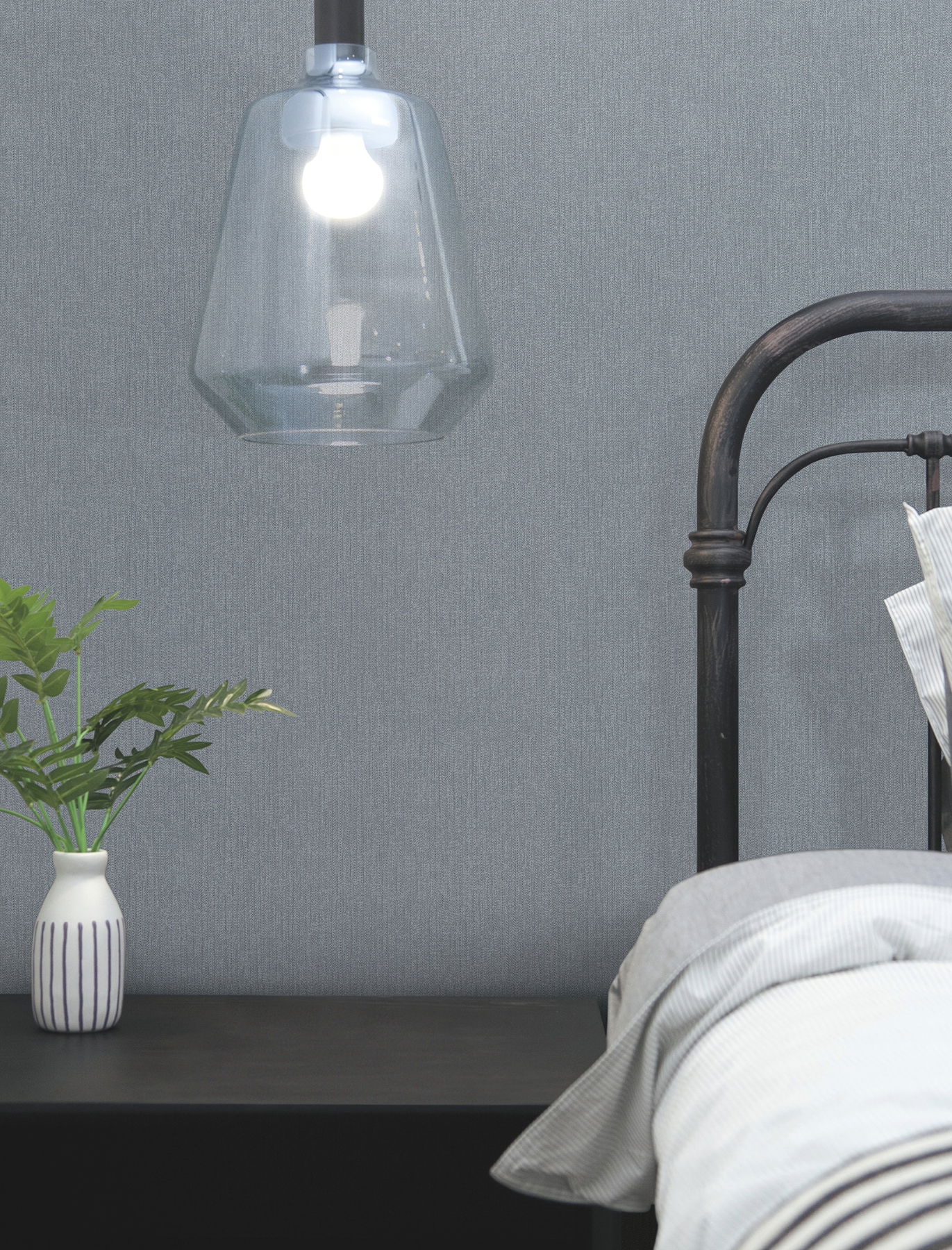Purl One Denim Wallpaper large image 