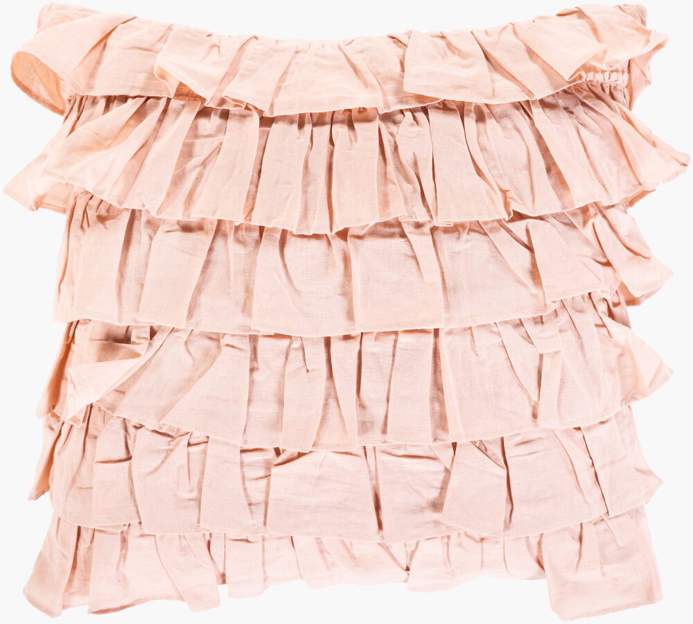 Ruffle Accent Pillow Down, Decorative Pillow by Surya, 20" length x 20" width