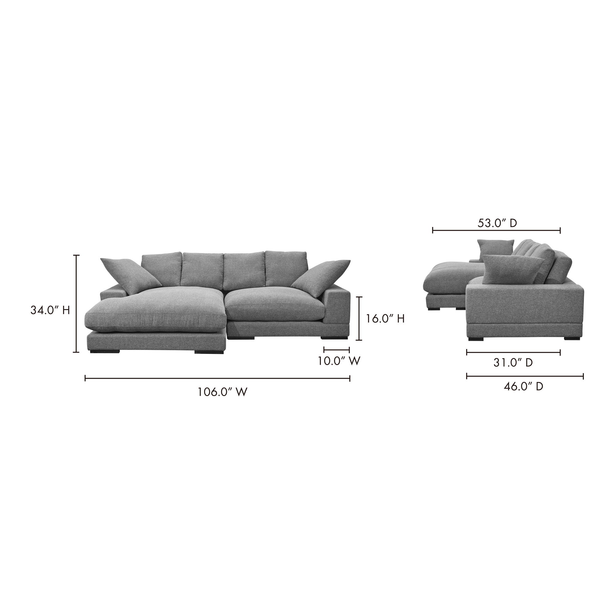 Plunge Sectional Anthracite large image 