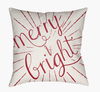 Merry and Bright Accent Pillow, Decorative Pillow by Surya, 18" length x 18" width thumbnail