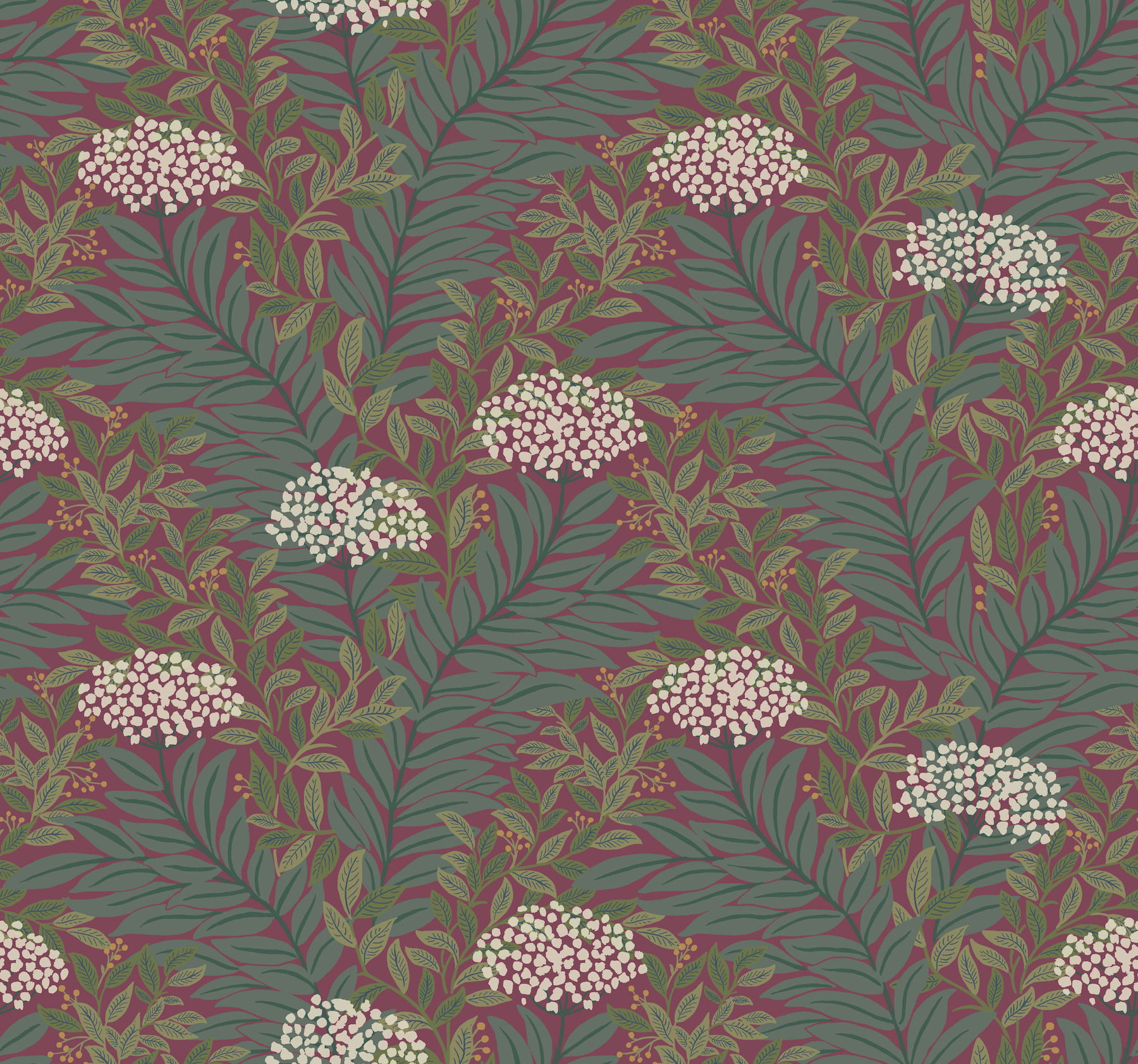 Highgrove Burgundy Wallpaper large image 