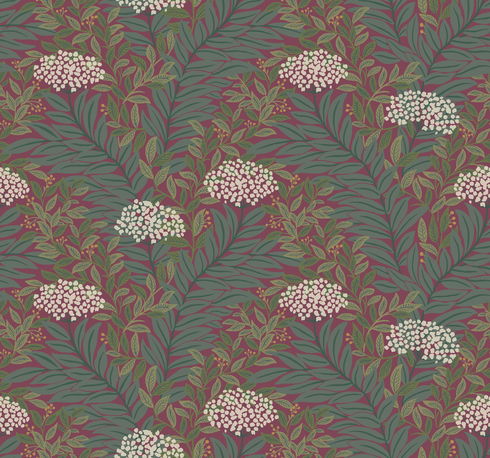 Highgrove Burgundy Wallpaper