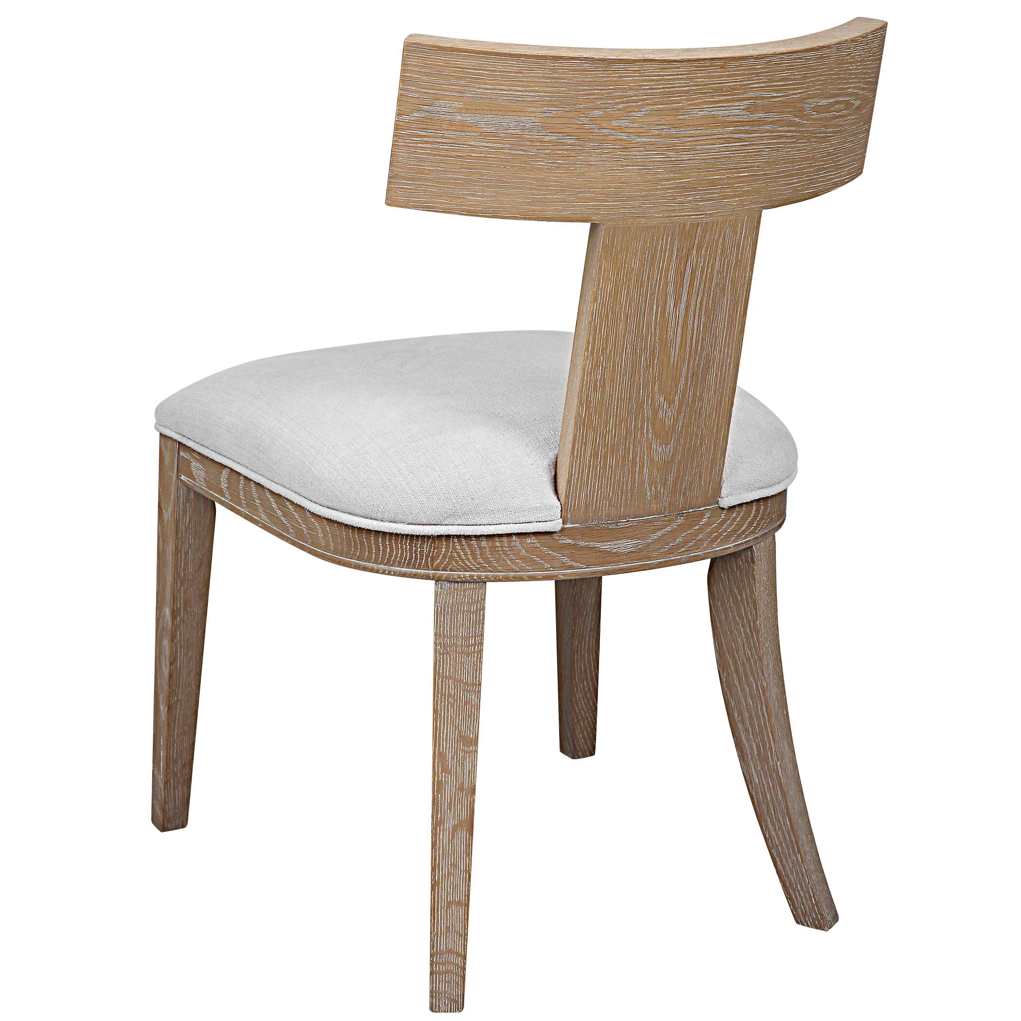 Idris Armless Chair Natural, Furniture by Uttermost, 20.5" width x 34" height x 23.25" depth View 6