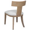 Idris Armless Chair Natural, Furniture by Uttermost, 20.5" width x 34" height x 23.25" depth thumbnail 6