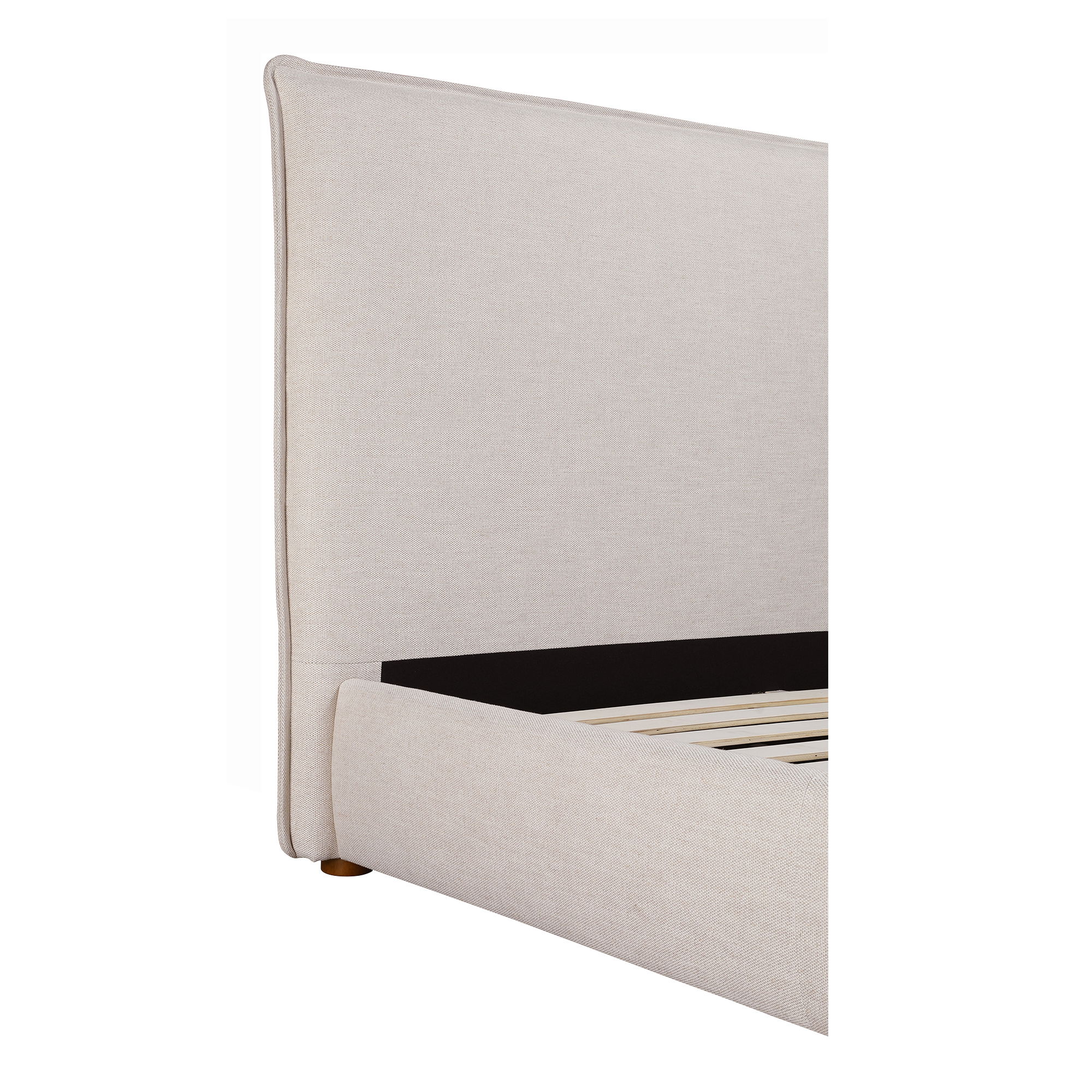 Luzon Queen Bed Tall Headboard Wheat, by Moe's Home, 70" width x 55" height x 88.5" depth View 12