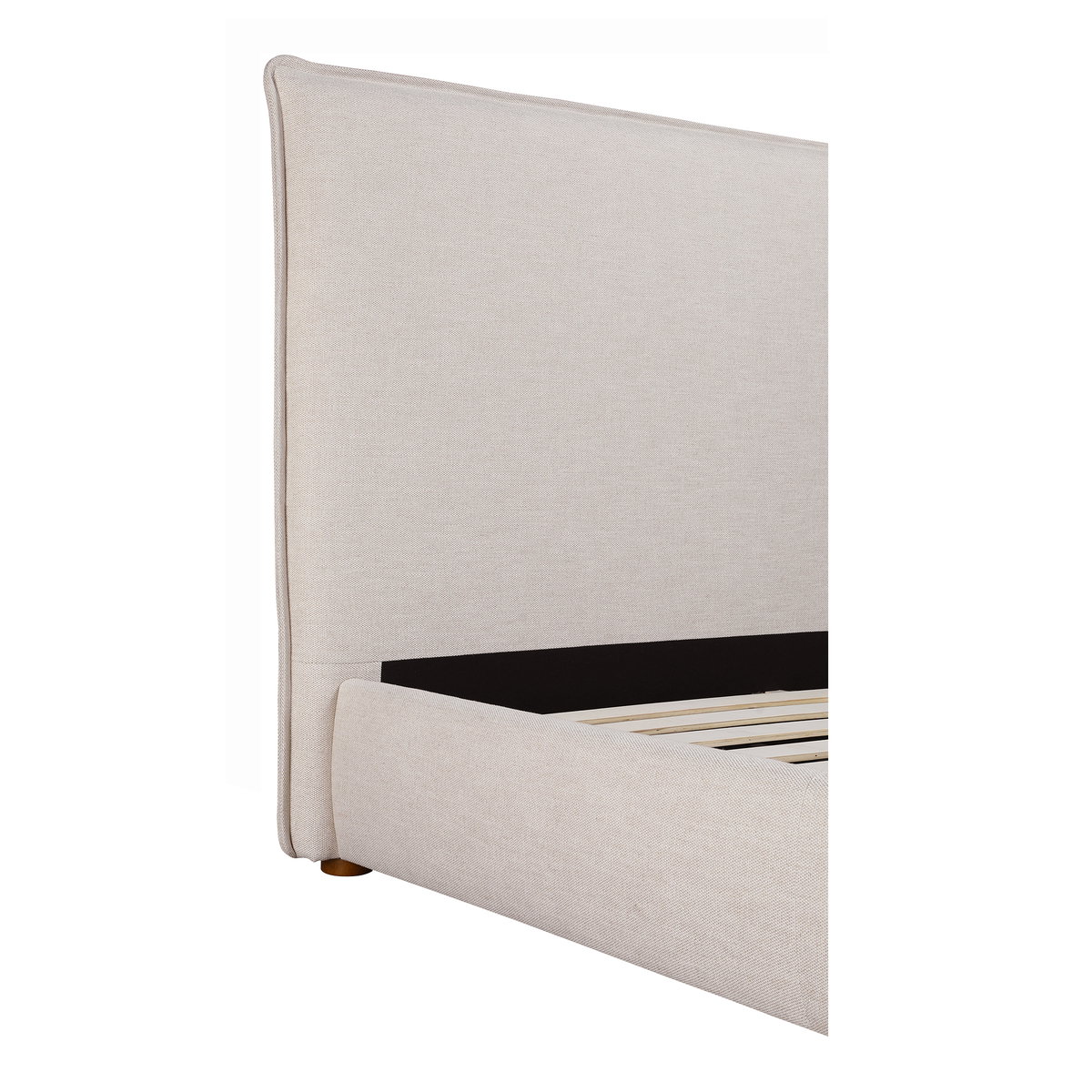 Luzon Queen Bed Tall Headboard Wheat, by Moe's Home, 70" width x 55" height x 88.5" depth View 12