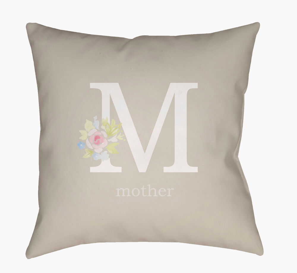 Mother Accent Pillow, Decorative Pillow by Surya, 18" length x 18" width