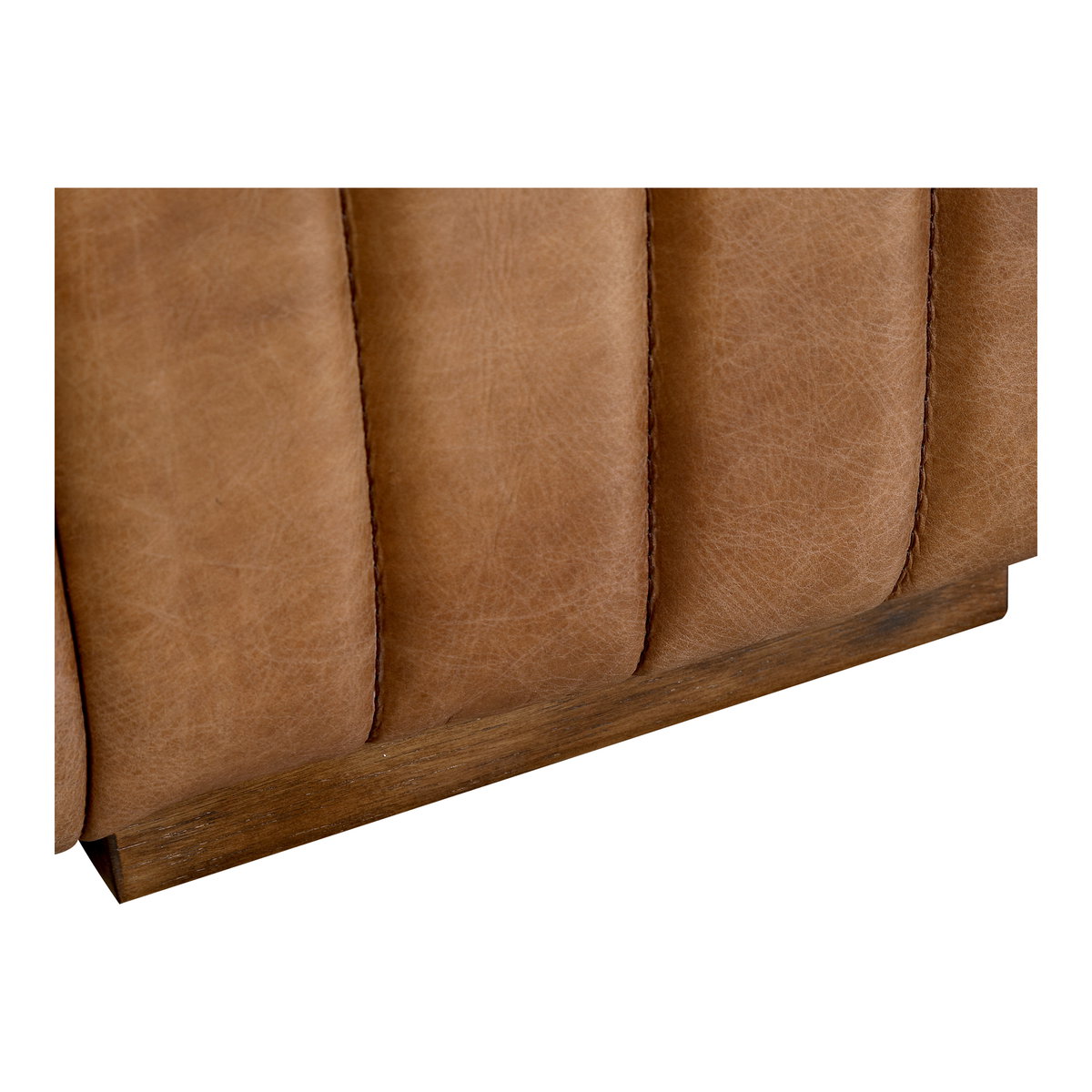 Castle Sofa Brown, Sofas & Sectional by Moe's Home, 95" width x 27.5" height x 39" depth View 8