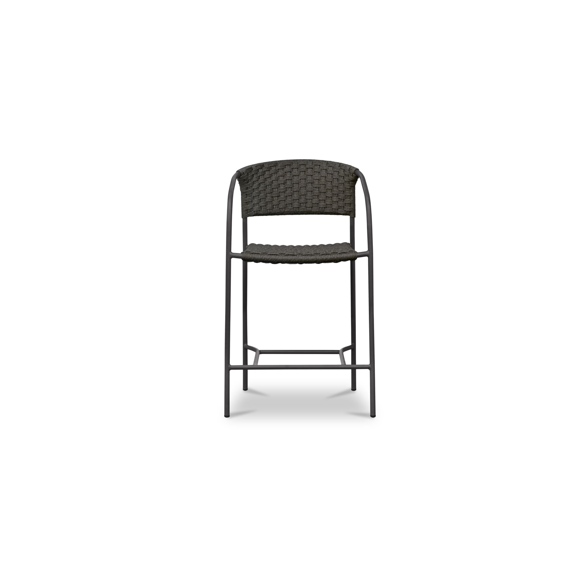 Zola Outdoor Counter Chair Dark Brown, Counter & Bar Stool by Moe's Home, 24" width x 38.66" height x 23" depth View 1