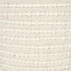 Sakaye Beige with Cream Stitched Patterned Pouf, Ottoman by Mercana, 16" length x 16" width x 16" height thumbnail 9