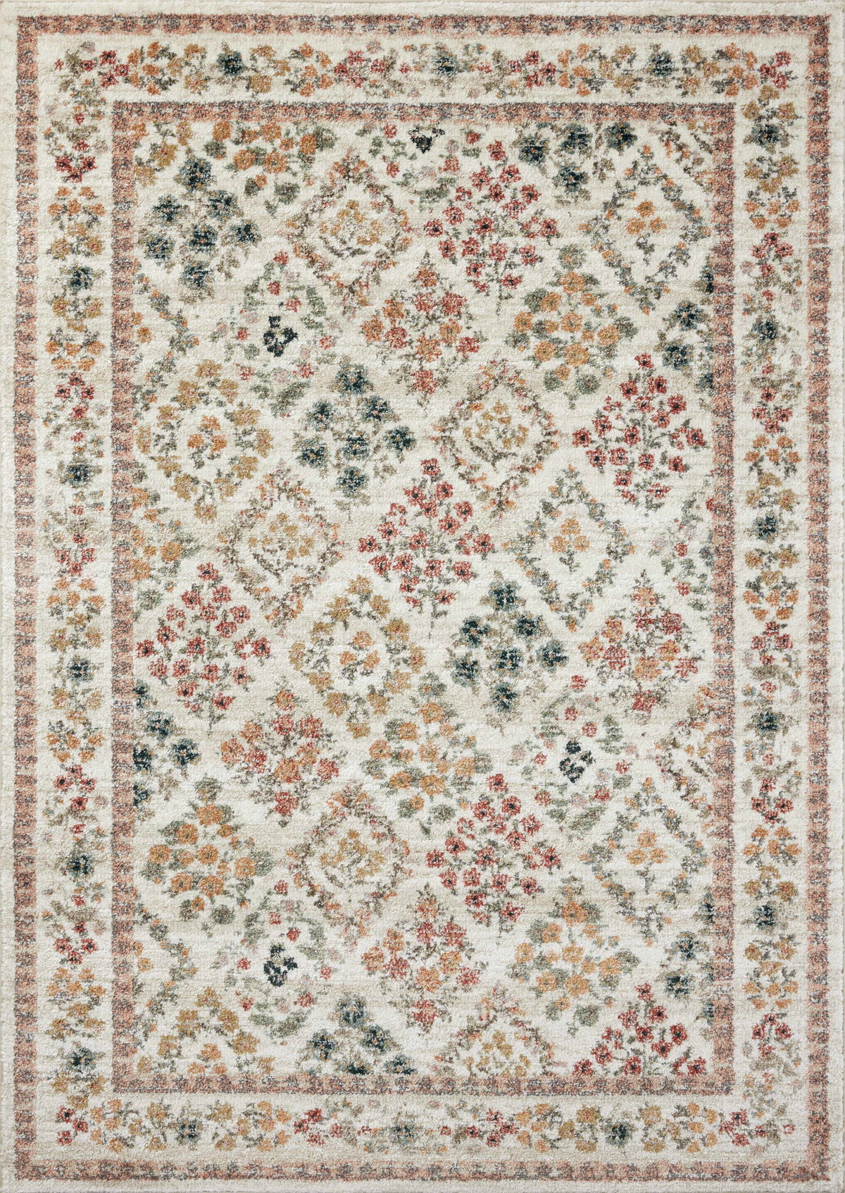 Rifle Paper Co. x Loloi Laurel Rug, 3'11" length x 5'7" width View 1