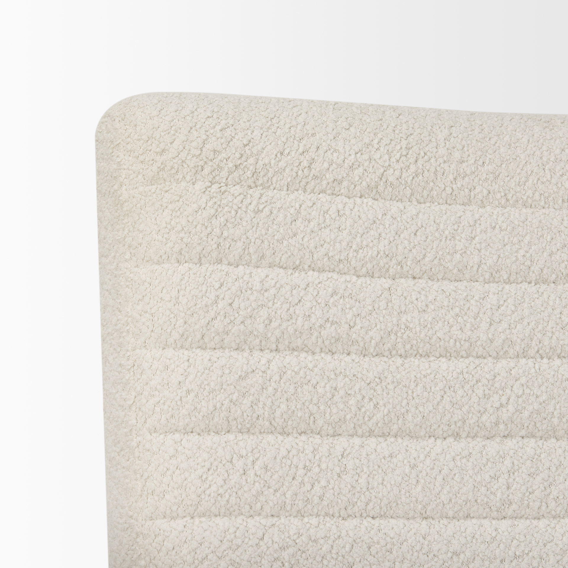 Grosjean Cream Boucle Accent Chair, by Mercana, 27.56" length x 37.01" width x 34.65" height View 7