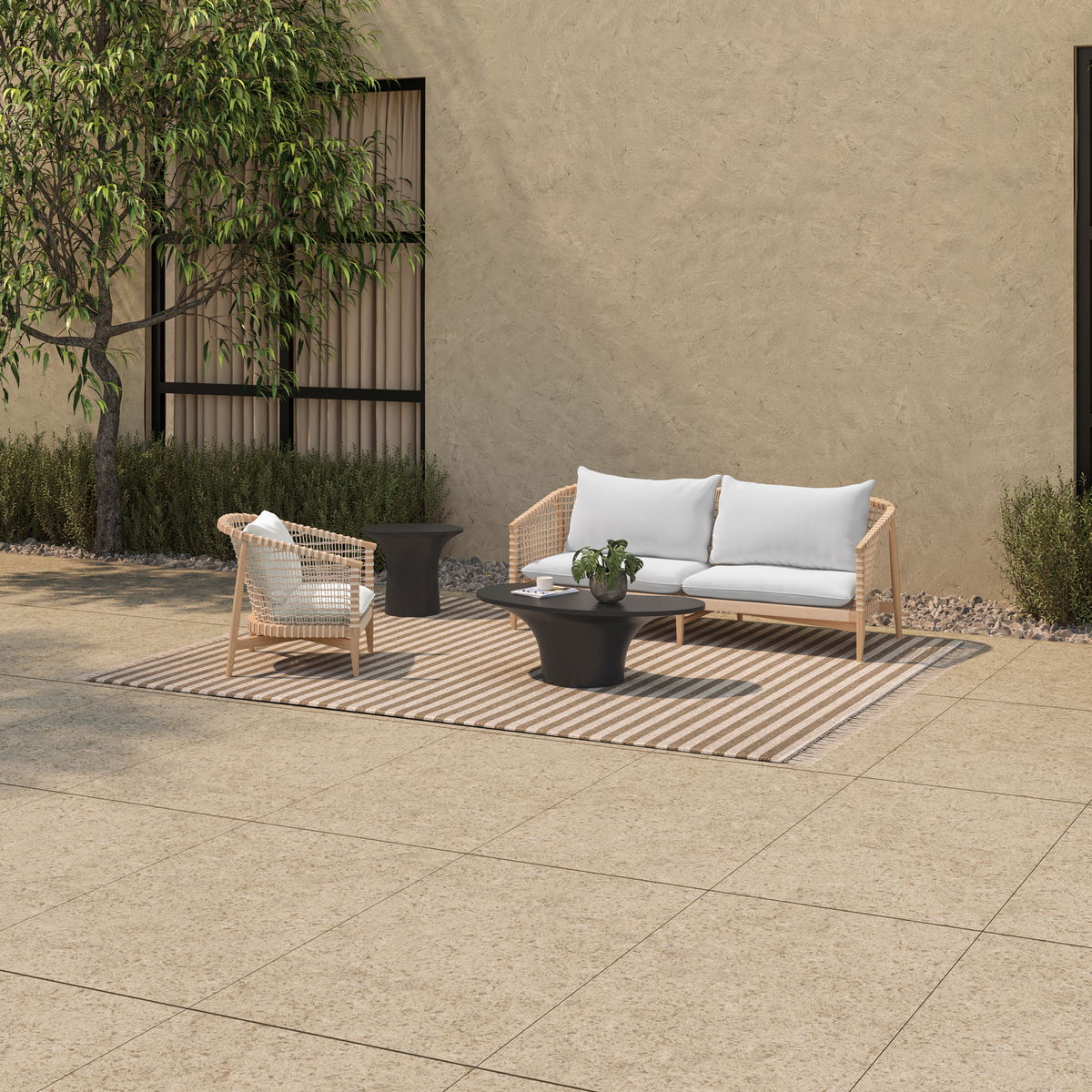 Kuna Outdoor Lounge Chair White, Outdoor Chair by Moe's Home, 2'3.5" width x 2'8" height x 2'6" depth View 8