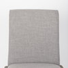 Palisades Curved Back Dining Side Chair | Gray Fabric with Solid Wood, Dining Chair by Mercana, 24.02" length x 25.59" width x 36.22" height thumbnail 9