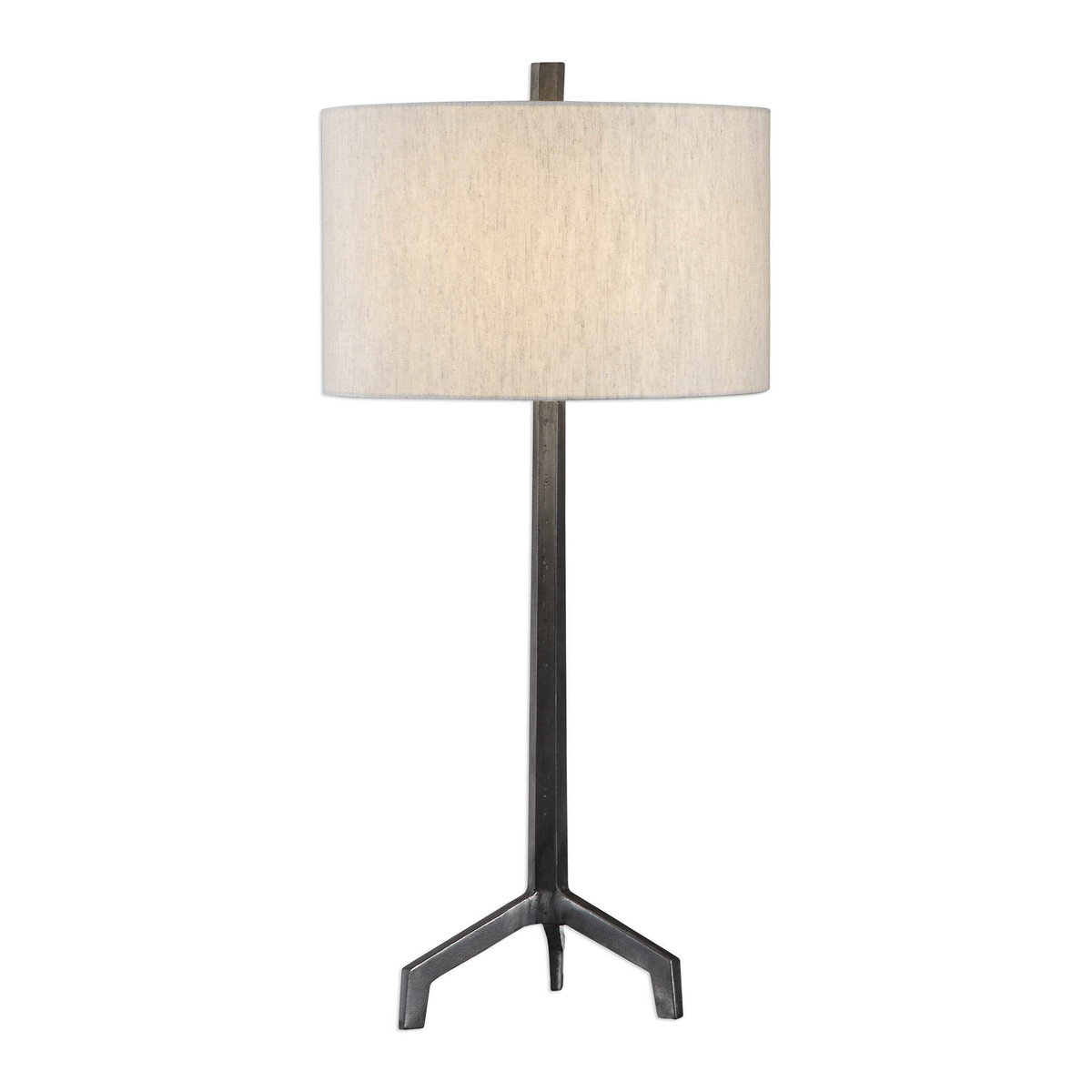 Ivor Cast Iron Lamp, Table Lamp by Uttermost, 16" width x 33.75" height x 16" depth View 1