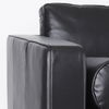 Svend  Black Leather Sofa, Sofas & Sectional by Mercana, 88" length x 38" width x 34" height thumbnail 11