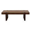 Celestino Coffee Table Brown, by Dovetail, 56" width x 16" height x 32" depth thumbnail 2
