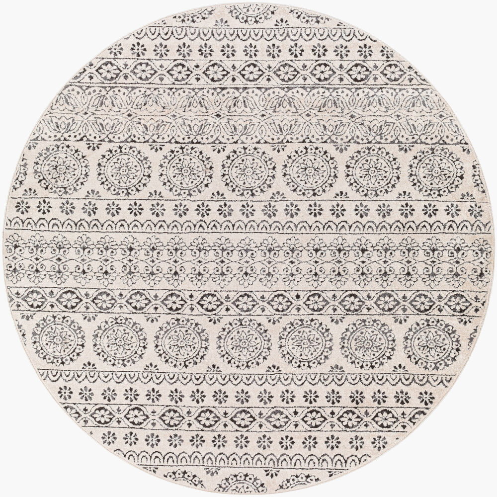Bahar Machine Woven Rug, by Surya, 6'6.74" length x 6'6.74" width
