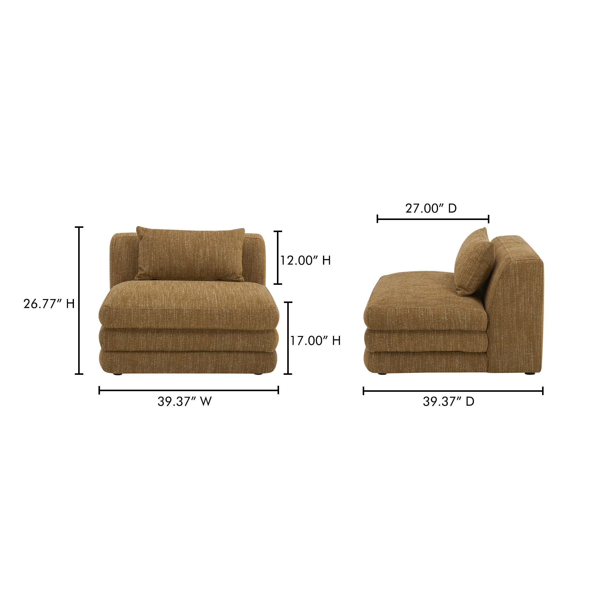 Lowtide Slipper Chair Amber Glow large image 