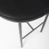 Millie 16.75L x 17.75W x 30.25H Black Leather Seat with Metal Frame Bar Stool thumbnail 7