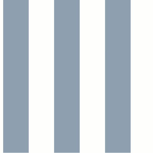 Awning Stripe Blue Wallpaper