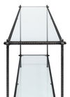 Hand Chased Iron Console Tble, Glass Top, Console Table by Sarreid, 60" length x 16" width x 33" height thumbnail 7