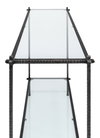 Hand Chased Iron Console Tble  Glass Top, by Sarreid, 1'4" length x 5' width x 2'9" height thumbnail 7