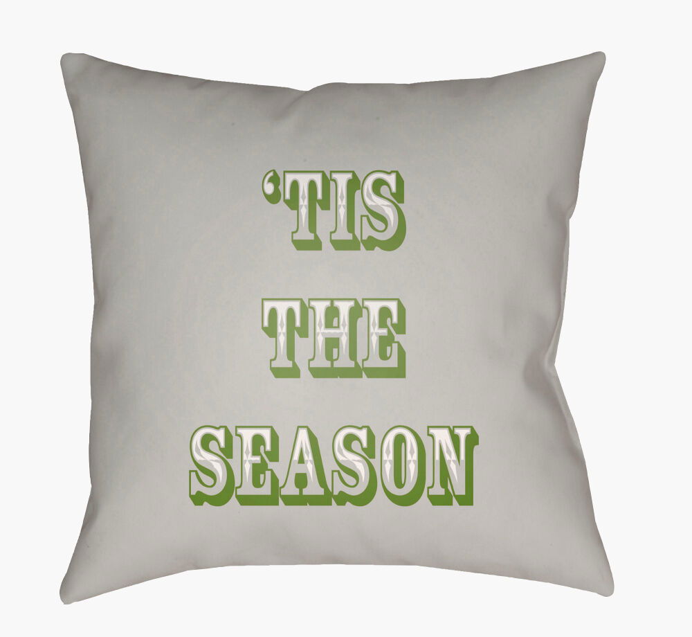 Tis The Season II Accent Pillow, Decorative Pillow by Surya, 18" length x 18" width