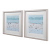Sea Glass Sandbar Framed Prints Set/2, Art by Uttermost, 30.5" width x 30.5" height x 2" depth thumbnail 4