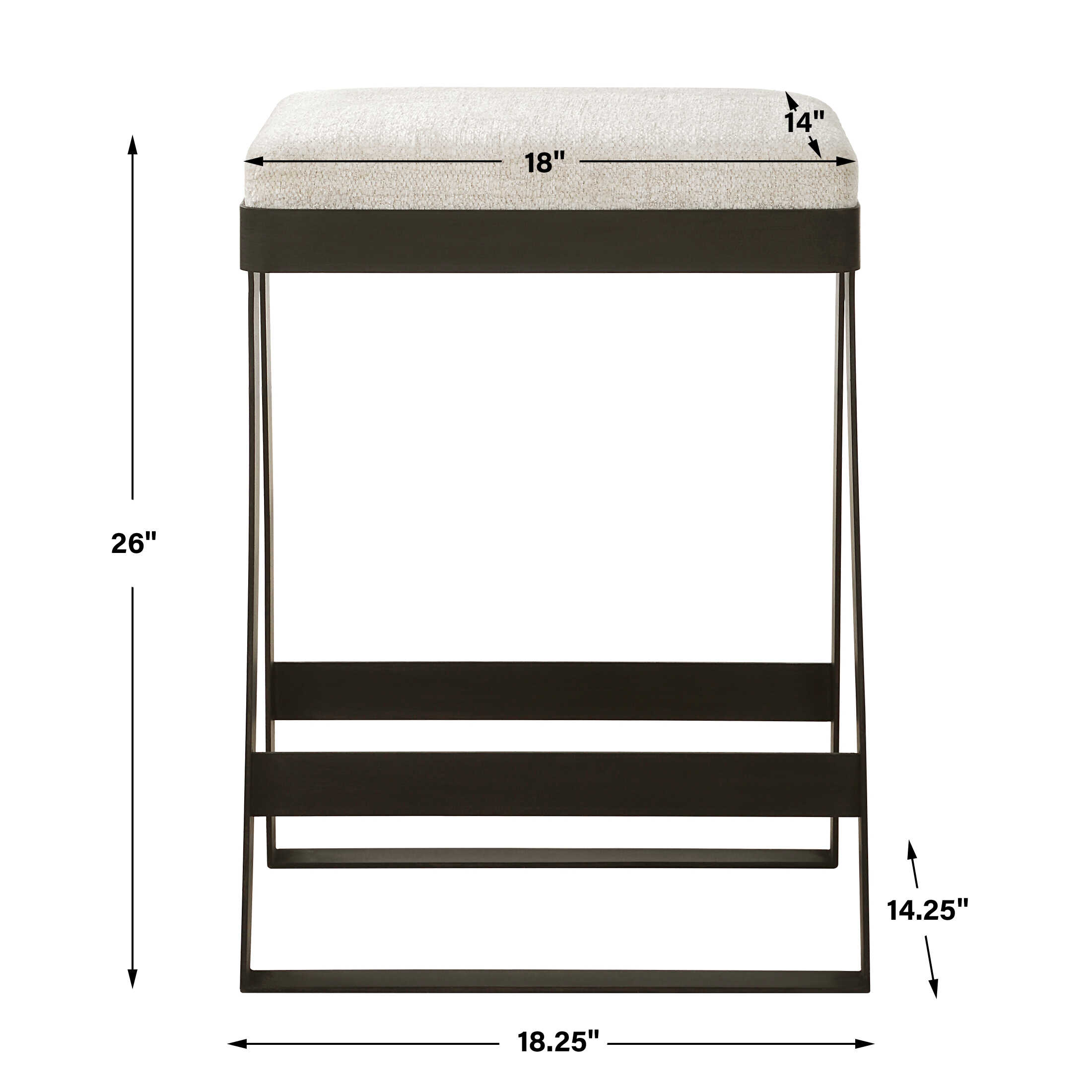 Hover Iron Counter Stool large image 