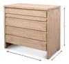 Xander Five Drawer Commode, Cabinets & Chest by Sarreid, 37" length x 21" width x 33" height thumbnail 9