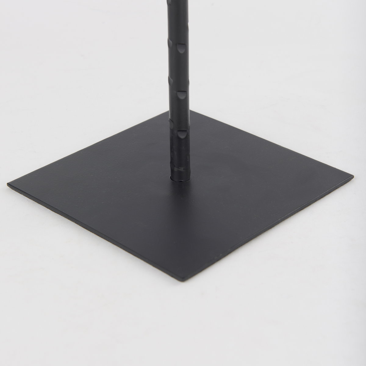 Porter  Large Black Iron Candle Holder, Candles & Candle Holder by Mercana, 6" length x 6" width x 30" height View 9