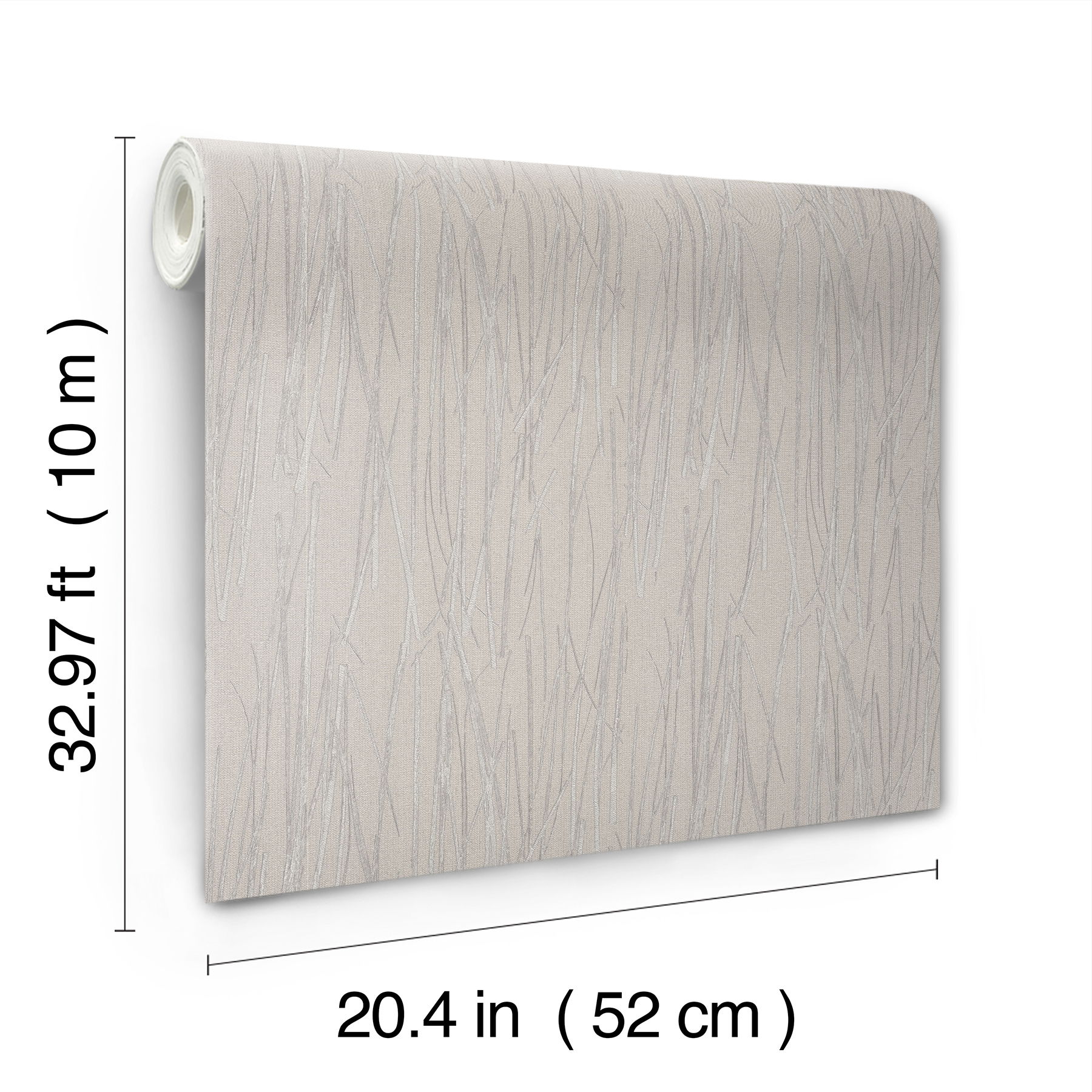 Piedmont Bamboo Taupe Wallpaper large image 