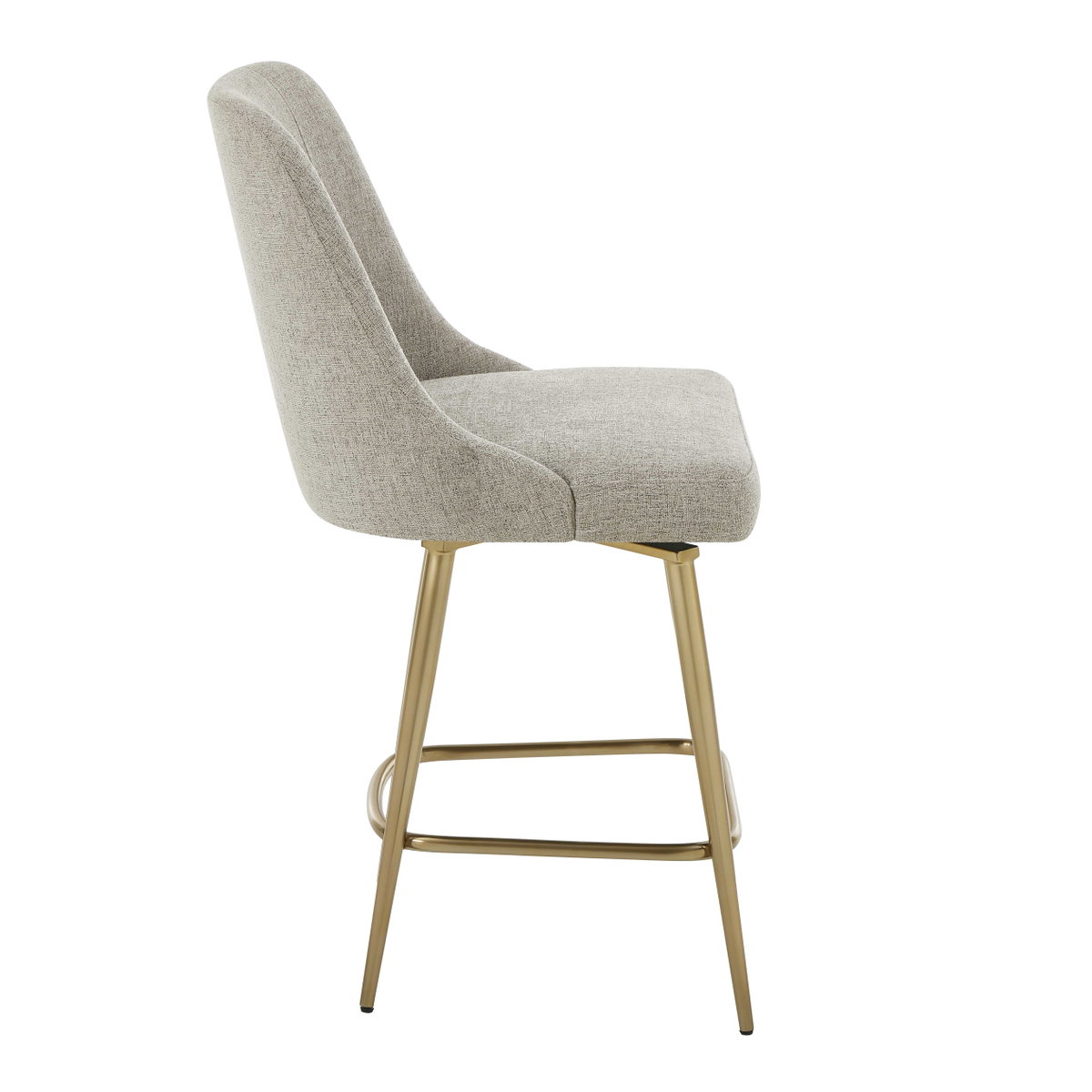 Bramwell Upholstered Counter Stool, Counter & Bar Stool by Uttermost, 20" width x 39.25" height x 23.5" depth View 5