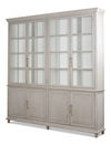 Harper Glass Front Bookcase, Shelving & Bookcase by Sarreid, 97" length x 15" width thumbnail 1