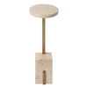 Feranno Travertine Accent Table, Side & End Table by Uttermost, 12" width x 22" height x 8" depth thumbnail 5