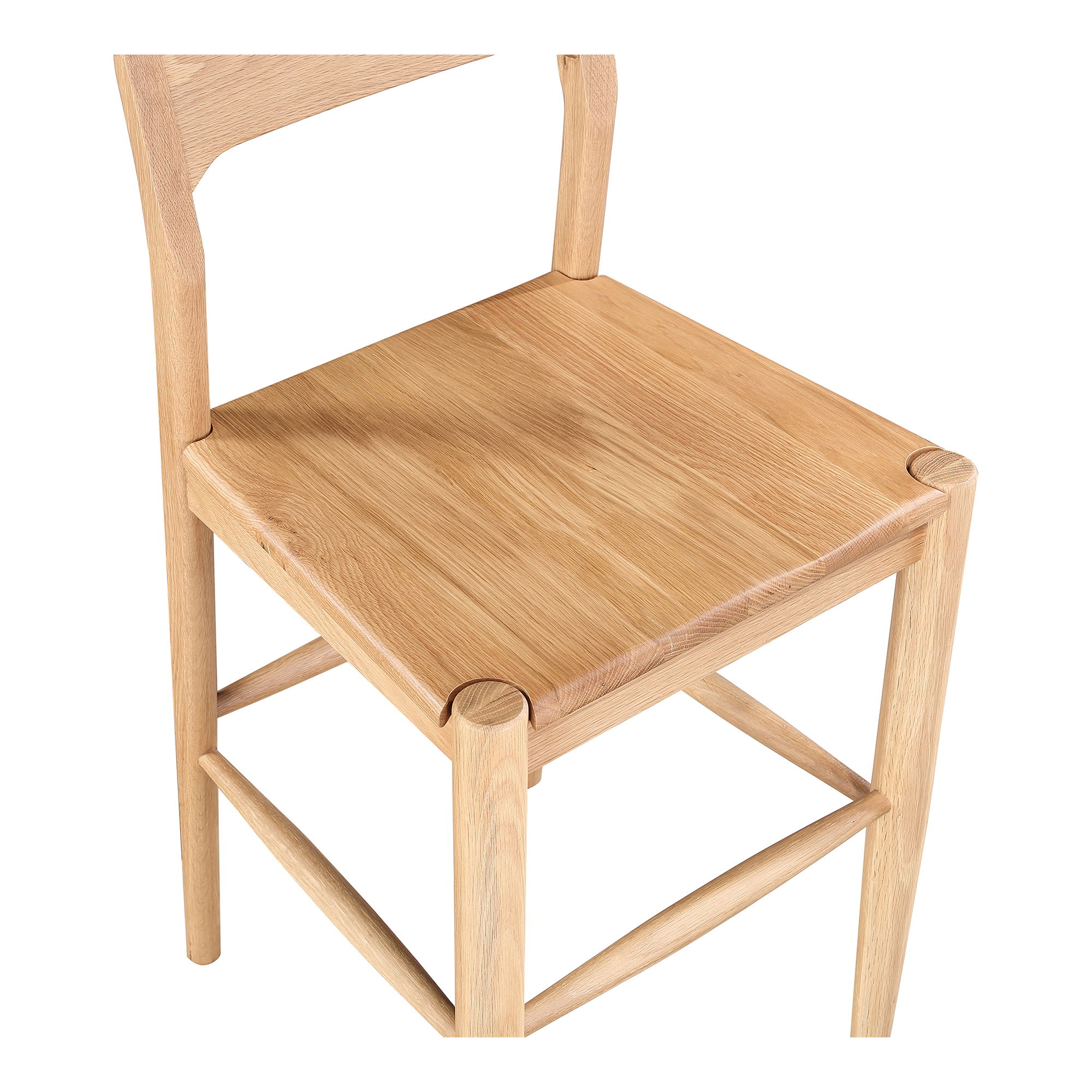 Owing Counter Stool Natural Oak, Counter & Bar Stool by Moe's Home, 19.5" width x 38" height x 20" depth View 5