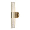 Cret 2 Light LED Brass Sconce, by Uttermost, 4.75" width x 18.25" height x 5.12" depth thumbnail 1