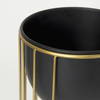 Danica Set of 2 Matte Black Metal Plant Stands, Planter by Mercana, 10.43" length x 10.43" width x 25.39" height thumbnail 5