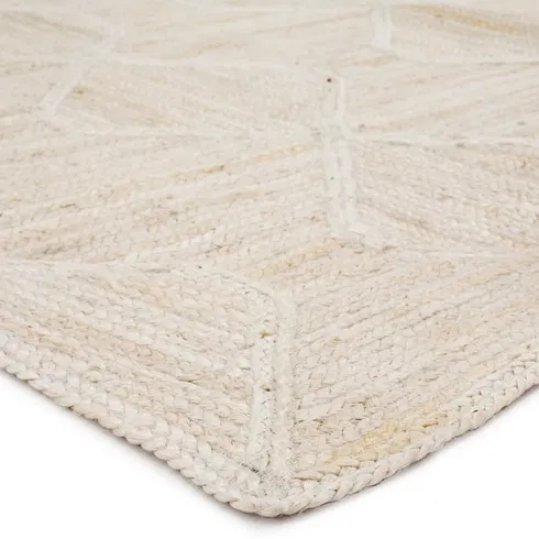 Jaipur Living Season CMB05 Handmade Solid Cream and Blue Area Rug (6