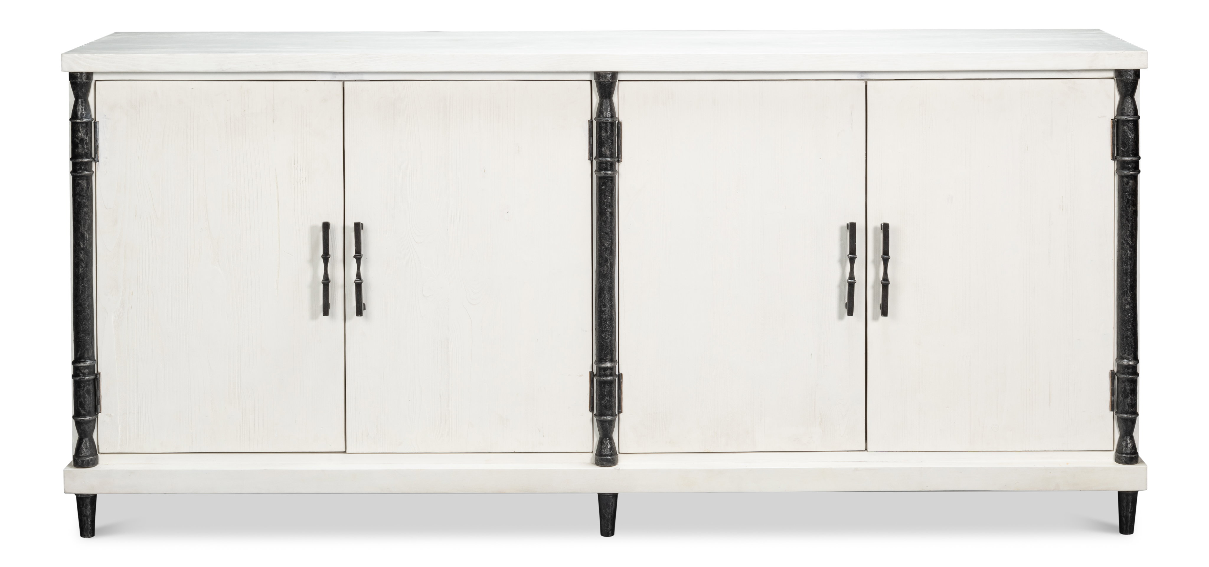 Elegance Credenza, Cabinets & Sideboard by Sarreid, 80" length x 19" width x 36" height View 2