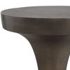 Miko Indoor-Outdoor Bronze Drink Table, Furniture by Uttermost, 10" width x 24" height x 10" depth thumbnail 4