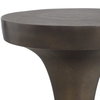 Miko Indoor-Outdoor Bronze Drink Table, Outdoor Table by Uttermost, 10" width x 2' height x 10" depth thumbnail 4