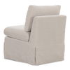 Fable Slipcover Dining Slipper Chair Beige, Outdoor Furniture Cover by Moe's Home, 2'1.5" width x 2'7.75" height x 2'4.5" depth thumbnail 2