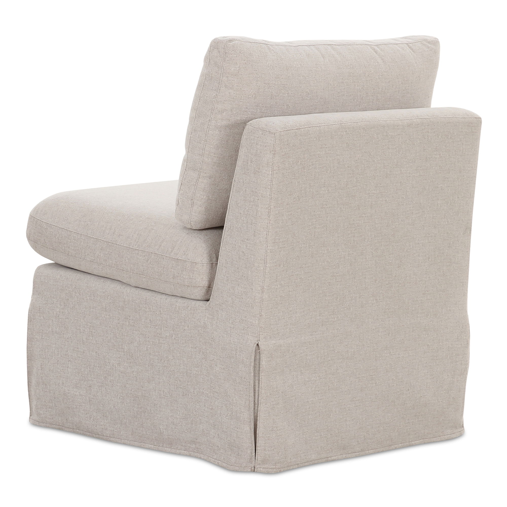 Fable Slipcover Dining Slipper Chair Beige large image 