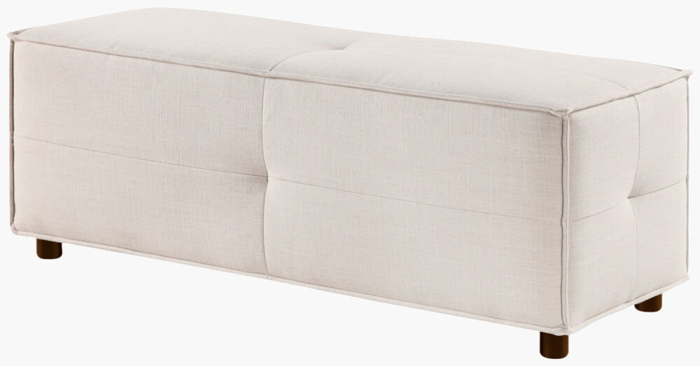 Andra Ottoman, by Surya, 51" width x 18" height