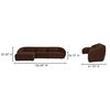 Amelia Lounge Modular Left Sectional Chestnut thumbnail 10