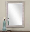 Porcius Antiqued Silver Mirror, by Uttermost, 29" width x 41" height x 0.75" depth thumbnail 2